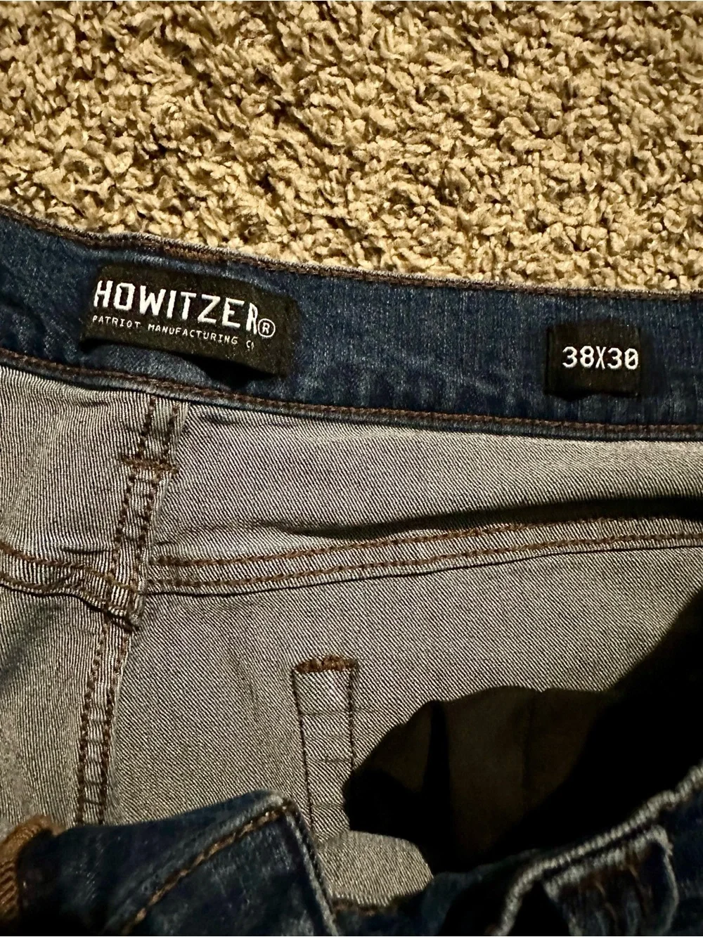 Howitzer Men's Bootcut Jeans in Dark Blue Denim